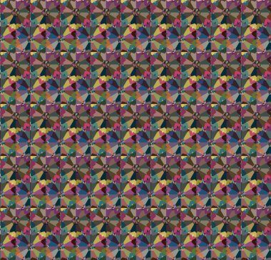 Geometrik şekilli kusursuz desen vektör çizimi