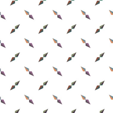 Geometrik şekilli kusursuz desen vektör çizimi