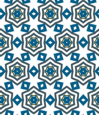 Geometrik şekilli kusursuz desen vektör çizimi