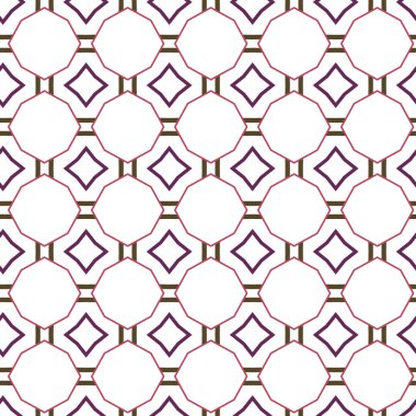 Geometrik şekilli kusursuz desen vektör çizimi