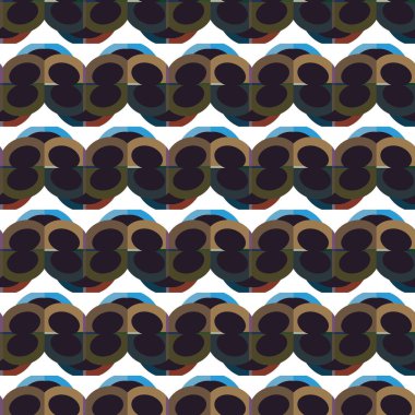 Geometrik şekilli kusursuz desen vektör çizimi