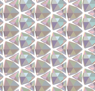 Geometrik şekilli kusursuz desen vektör çizimi