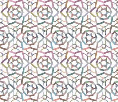 Geometrik şekilli kusursuz desen vektör çizimi