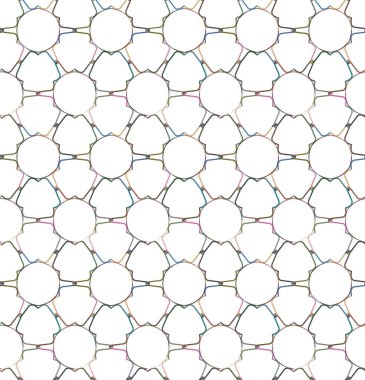 Geometrik şekilli kusursuz desen vektör çizimi