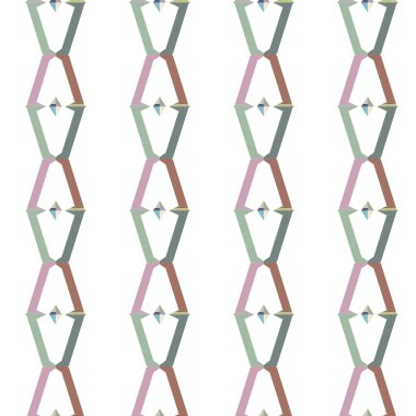 Geometrik şekilli kusursuz desen vektör çizimi