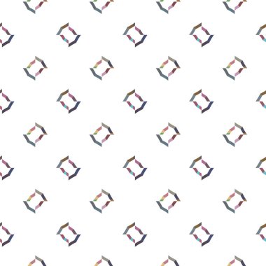 Geometrik şekilli kusursuz desen vektör çizimi