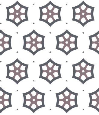 Geometrik şekilli kusursuz desen vektör çizimi