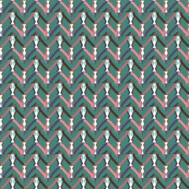 Geometrik şekilli kusursuz desen vektör çizimi