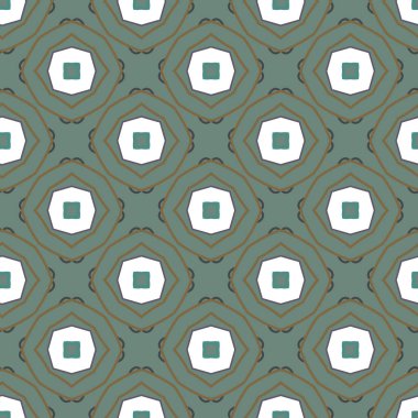 Geometrik şekilli kusursuz desen vektör çizimi