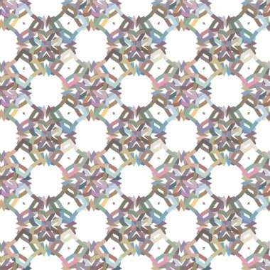 Geometrik şekilli kusursuz desen vektör çizimi