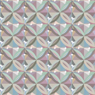 Geometrik şekilli kusursuz desen vektör çizimi