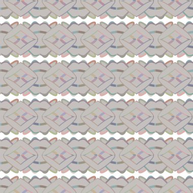 Geometrik şekilli kusursuz desen vektör çizimi