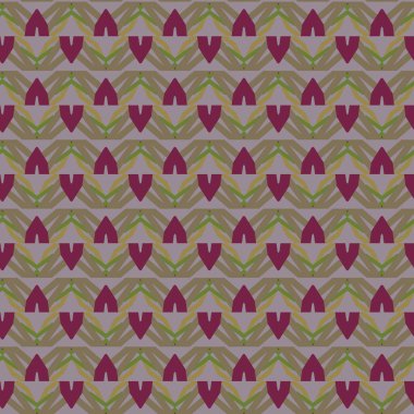 Geometrik şekilli kusursuz desen vektör çizimi