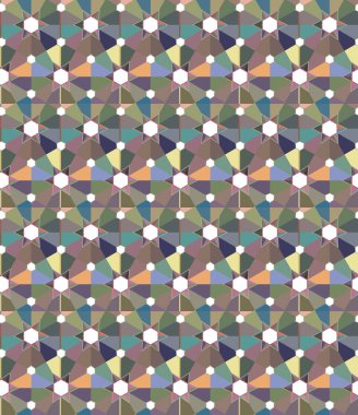 Geometrik şekilli kusursuz desen vektör çizimi