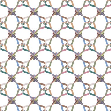 Geometrik şekilli kusursuz desen vektör çizimi