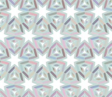 Geometrik şekilli kusursuz desen vektör çizimi