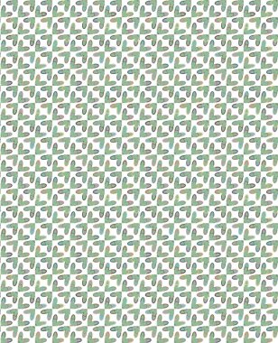 Geometrik şekilli kusursuz desen vektör çizimi