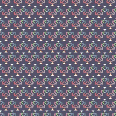 Geometrik şekilli kusursuz desen vektör çizimi