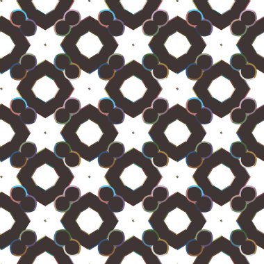 Geometrik şekilli kusursuz desen vektör çizimi