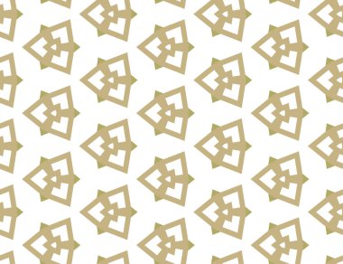 Geometrik şekilli kusursuz desen vektör çizimi