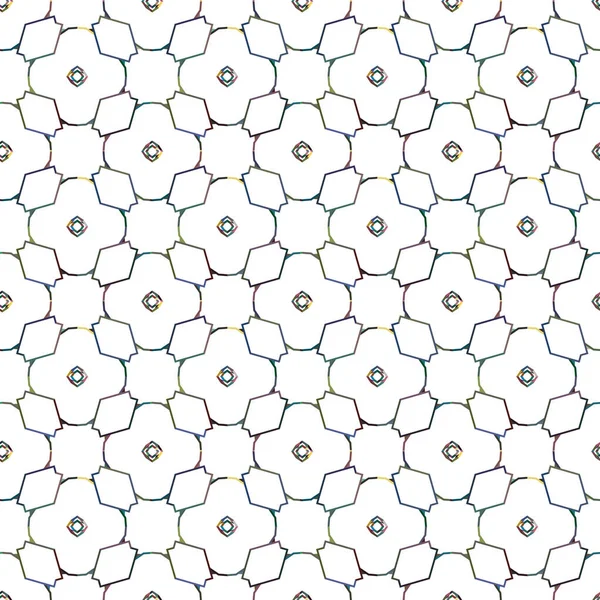 Nahtlose Muster Mit Geometrischen Formen Vektorillustration — Stockvektor