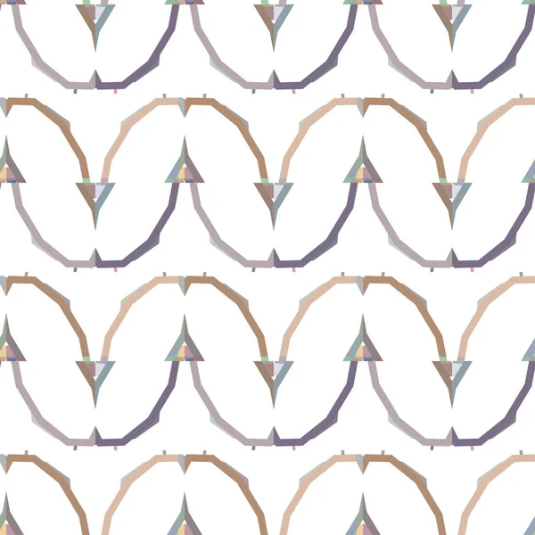 Nahtlose Muster Mit Geometrischen Formen Vektorillustration — Stockvektor