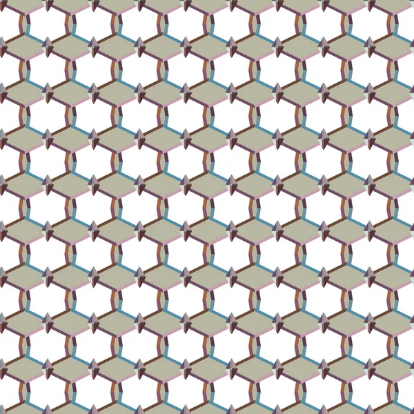 Nahtlose Muster Mit Geometrischen Formen Vektorillustration — Stockvektor