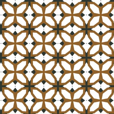 Geometrik şekilli kusursuz desen vektör çizimi