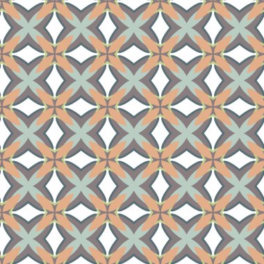 Geometrik şekilli kusursuz desen vektör çizimi