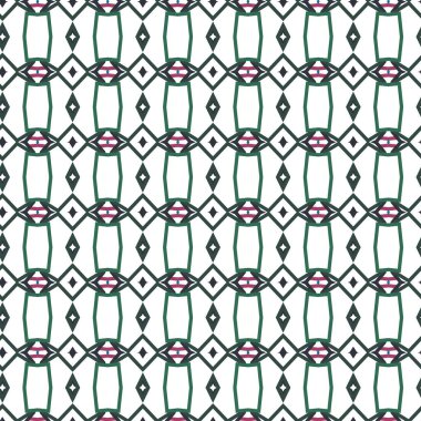 Geometrik şekilli kusursuz desen vektör çizimi