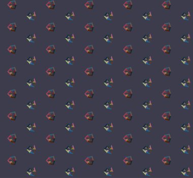 Geometrik şekilli kusursuz desen vektör çizimi