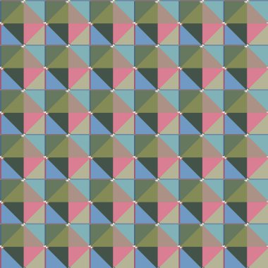 Geometrik şekilli kusursuz desen vektör çizimi