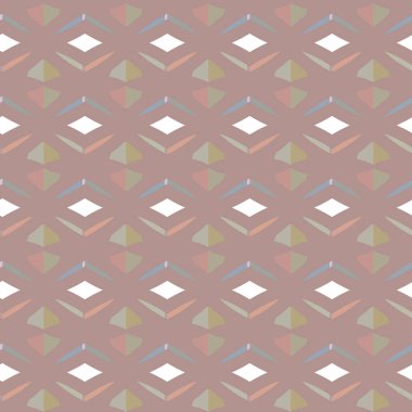 Geometrik şekilli kusursuz desen vektör çizimi