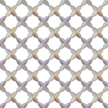 Geometrik şekilli kusursuz desen vektör çizimi