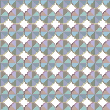 Geometrik şekilli kusursuz desen vektör çizimi