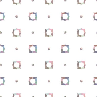 Geometrik şekilli kusursuz desen vektör çizimi