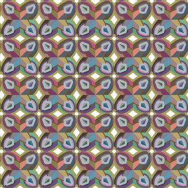 soyut kaleydoskop kumaş dikişsiz arkaplan, vektör illüstrasyonu 