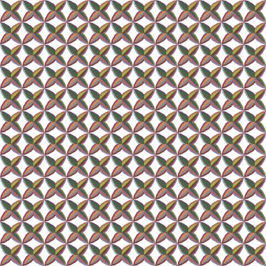 Geometrik şekilli kusursuz desen vektör çizimi