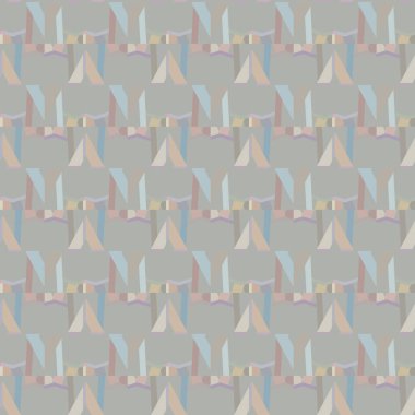 Geometrik şekilli kusursuz desen vektör çizimi