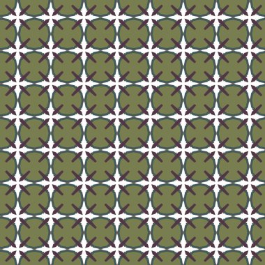 Geometrik şekilli kusursuz desen vektör çizimi