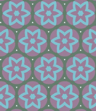 Geometrik şekilli kusursuz desen vektör çizimi