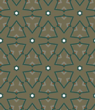 Geometrik şekilli kusursuz desen vektör çizimi