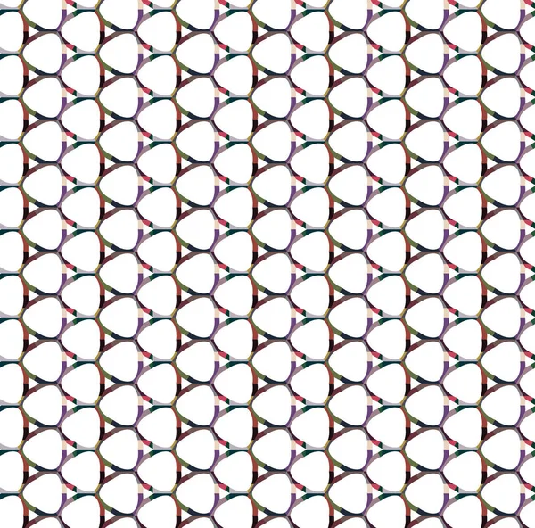 Modello Senza Soluzione Continuità Con Forme Geometriche Illustrazione Vettoriale — Vettoriale Stock