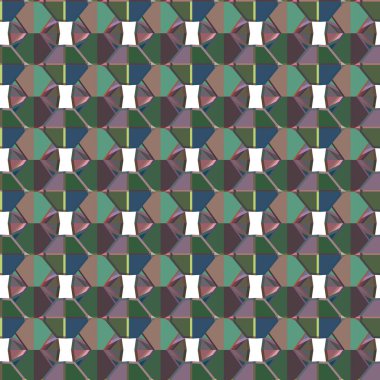 Geometrik şekilli kusursuz desen vektör çizimi