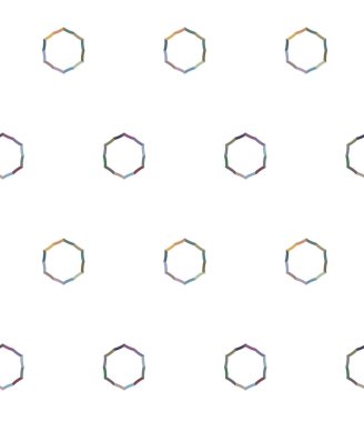 Geometrik şekilli kusursuz desen vektör çizimi