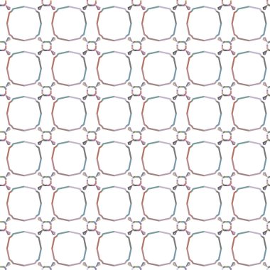 Geometrik şekilli kusursuz desen vektör çizimi