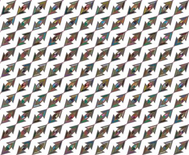 Geometrik şekilli kusursuz desen vektör çizimi