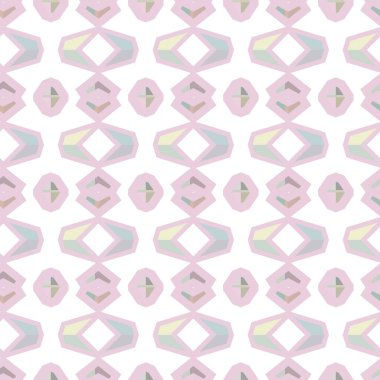 Geometrik şekilli kusursuz desen vektör çizimi