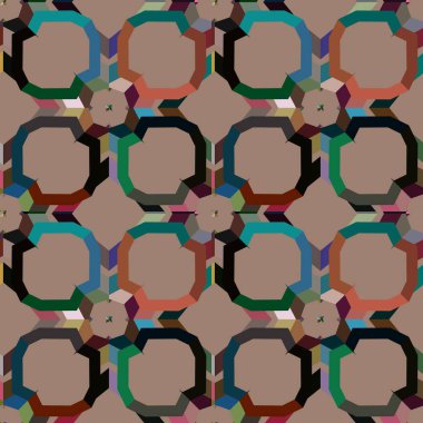 soyut kaleydoskop kumaş dikişsiz arkaplan, vektör illüstrasyonu 