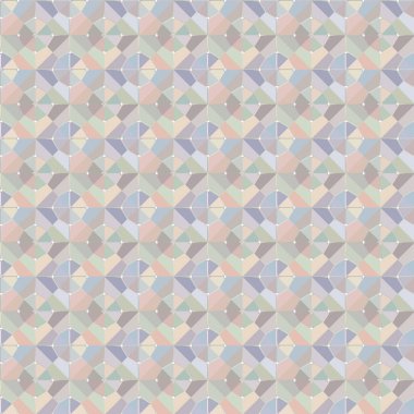 Geometrik şekilli kusursuz desen vektör çizimi